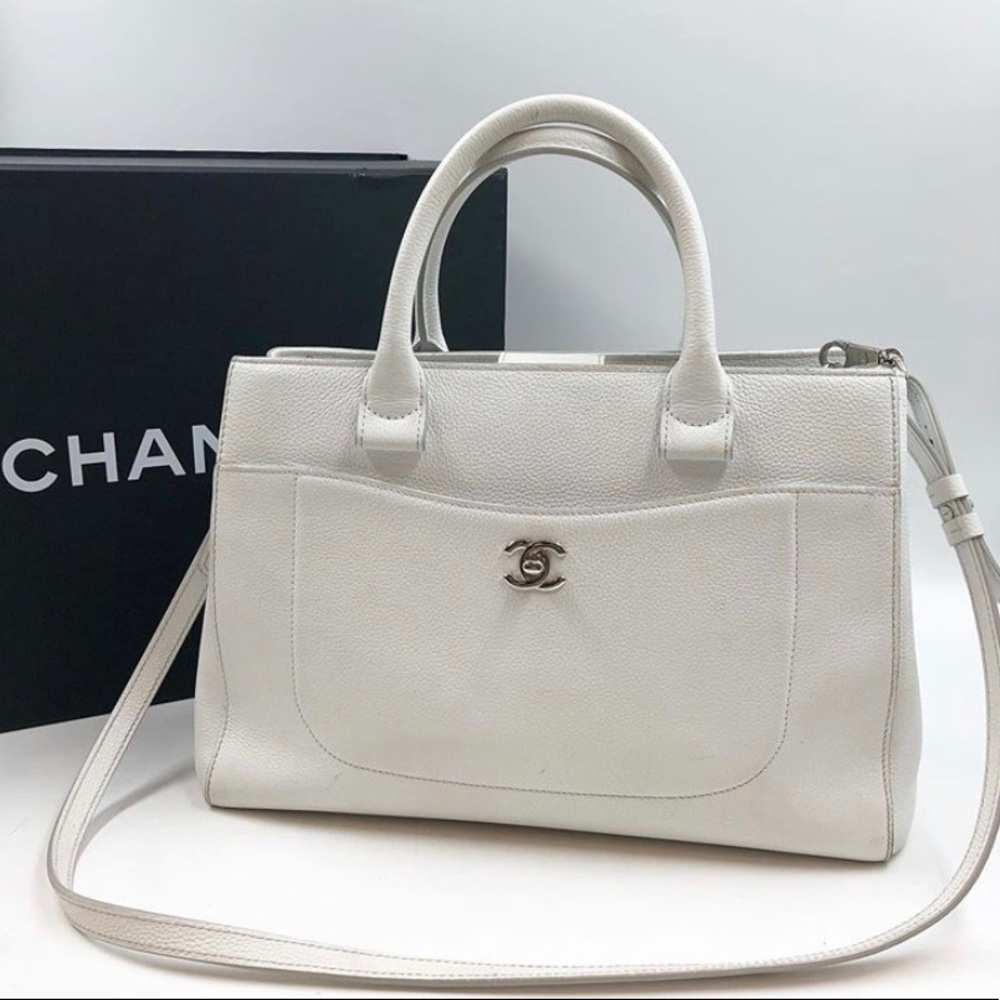 Chanel leather large tote